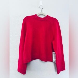 NWT Lululemon cotton merino blend PINK sweater